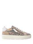 Moda in Pelle Baudry Suede Leopard Trainers, Multi