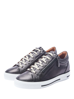 Moda in Pelle Bramleigh Wedge Trainer - view 2, Grey