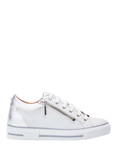 Moda in Pelle Bramleigh Wedge Trainer, White/Silver