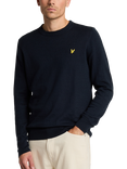 Lyle & Scott Cotton Merino Crew Neck Jumper, Z271 Dark Navy