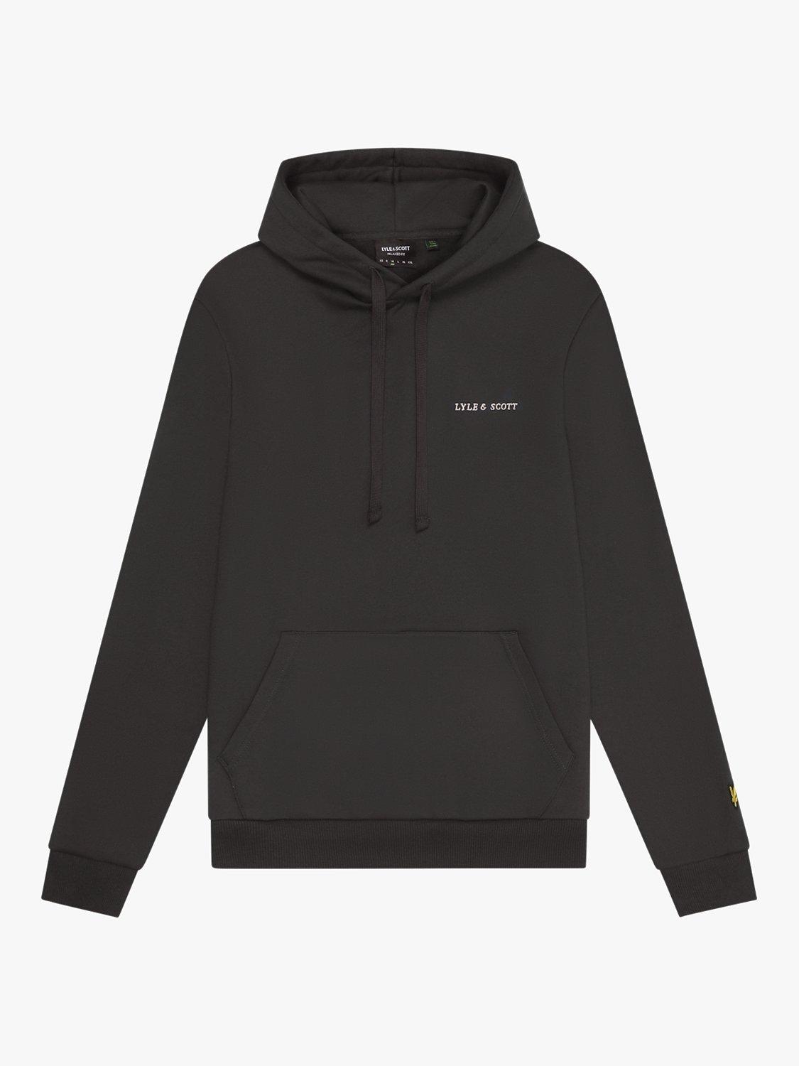 Lyle Scott Embroidered Logo Hoodie X427 Gunmetal Cove