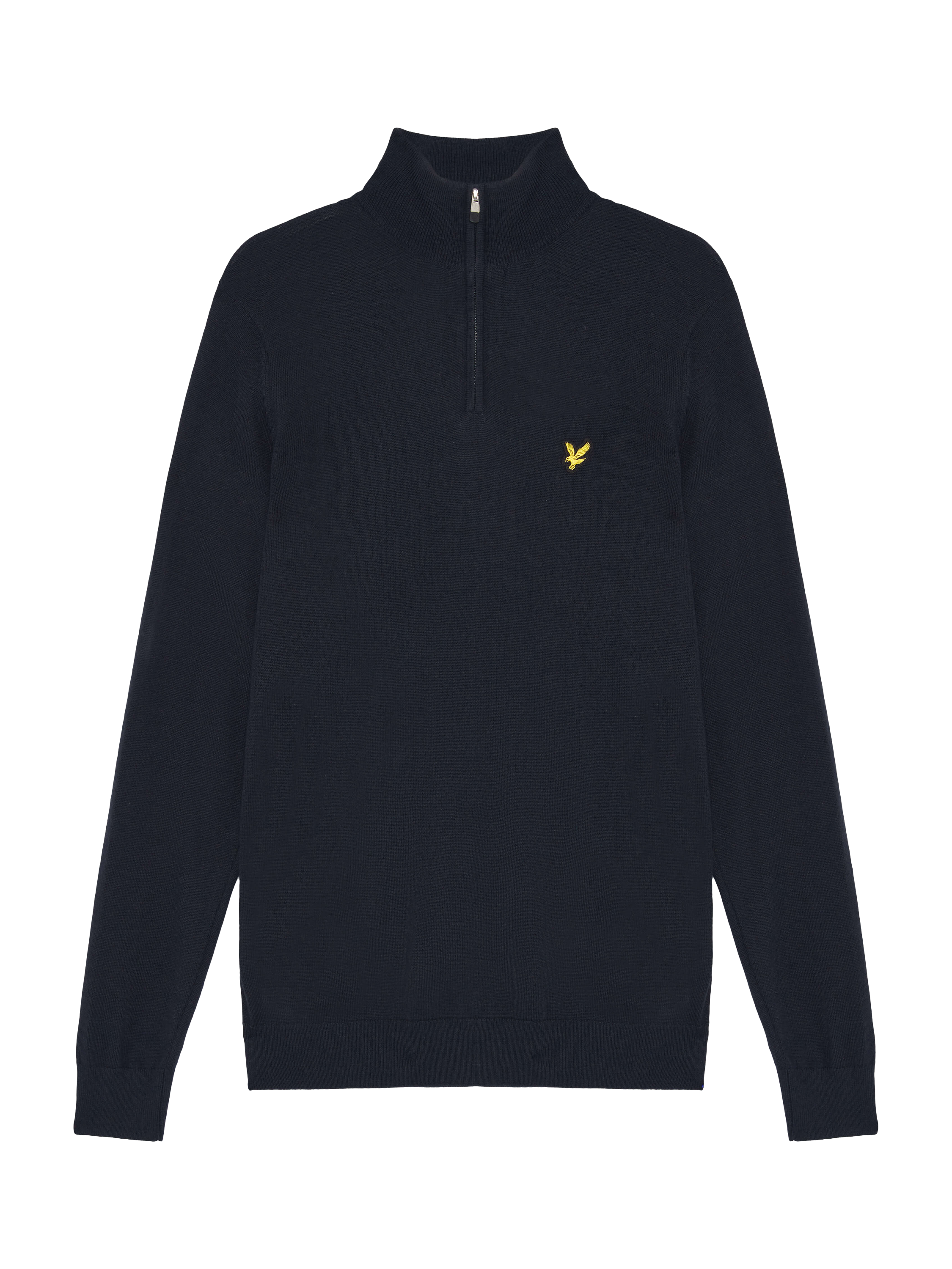 Product image 5 of 5, which shows Lyle & Scott Golf Half Zip Wool Blend Jumper, Dark Navy, XS