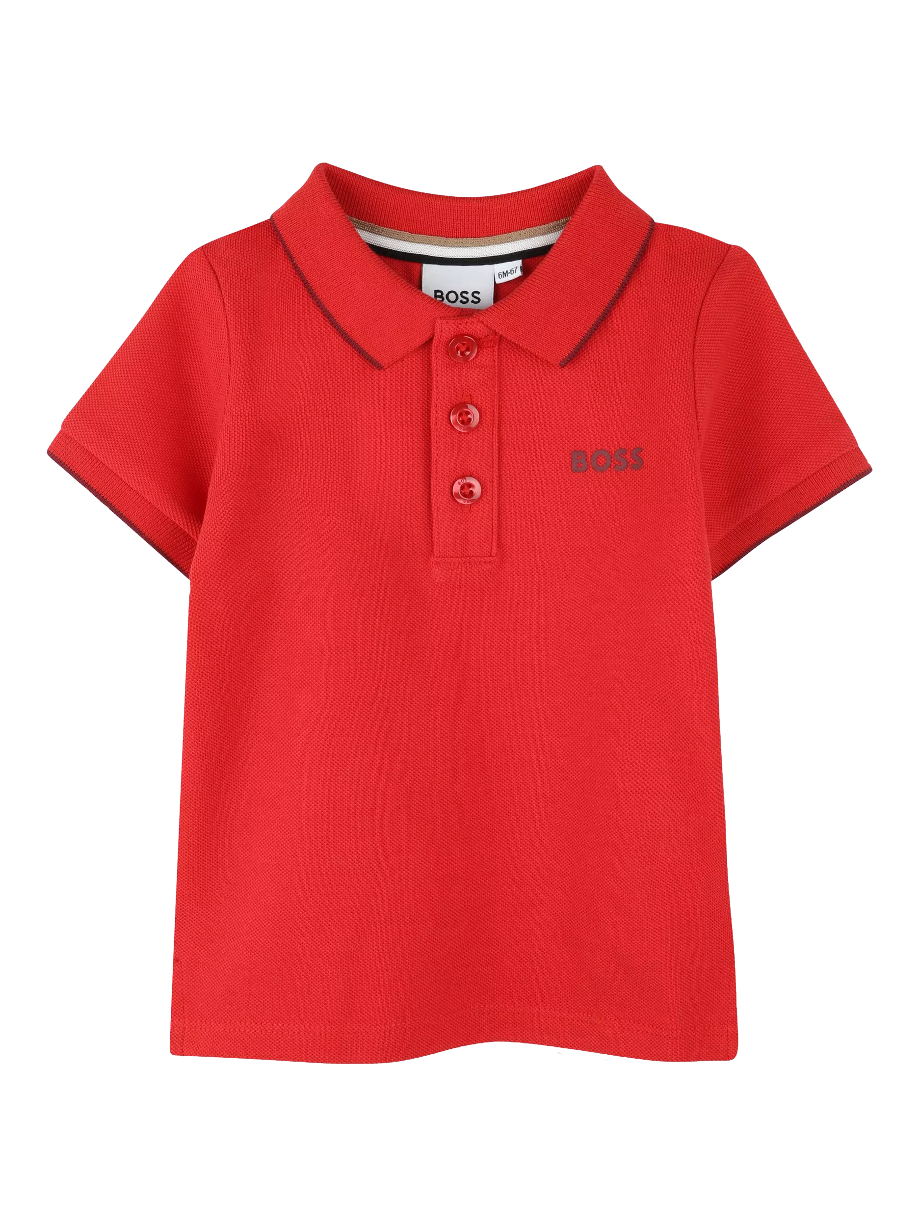 HUGO BOSS Baby Polo Shirt, Red