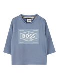 HUGO BOSS Baby Logo T-Shirt, Cool Grey