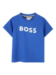 HUGO BOSS Baby Cotton T-Shirt, Bright Cobalt