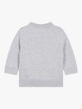 HUGO BOSS Baby Logo Cotton Jumper, Grey