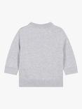 HUGO BOSS Baby Logo Cotton Jumper, Grey