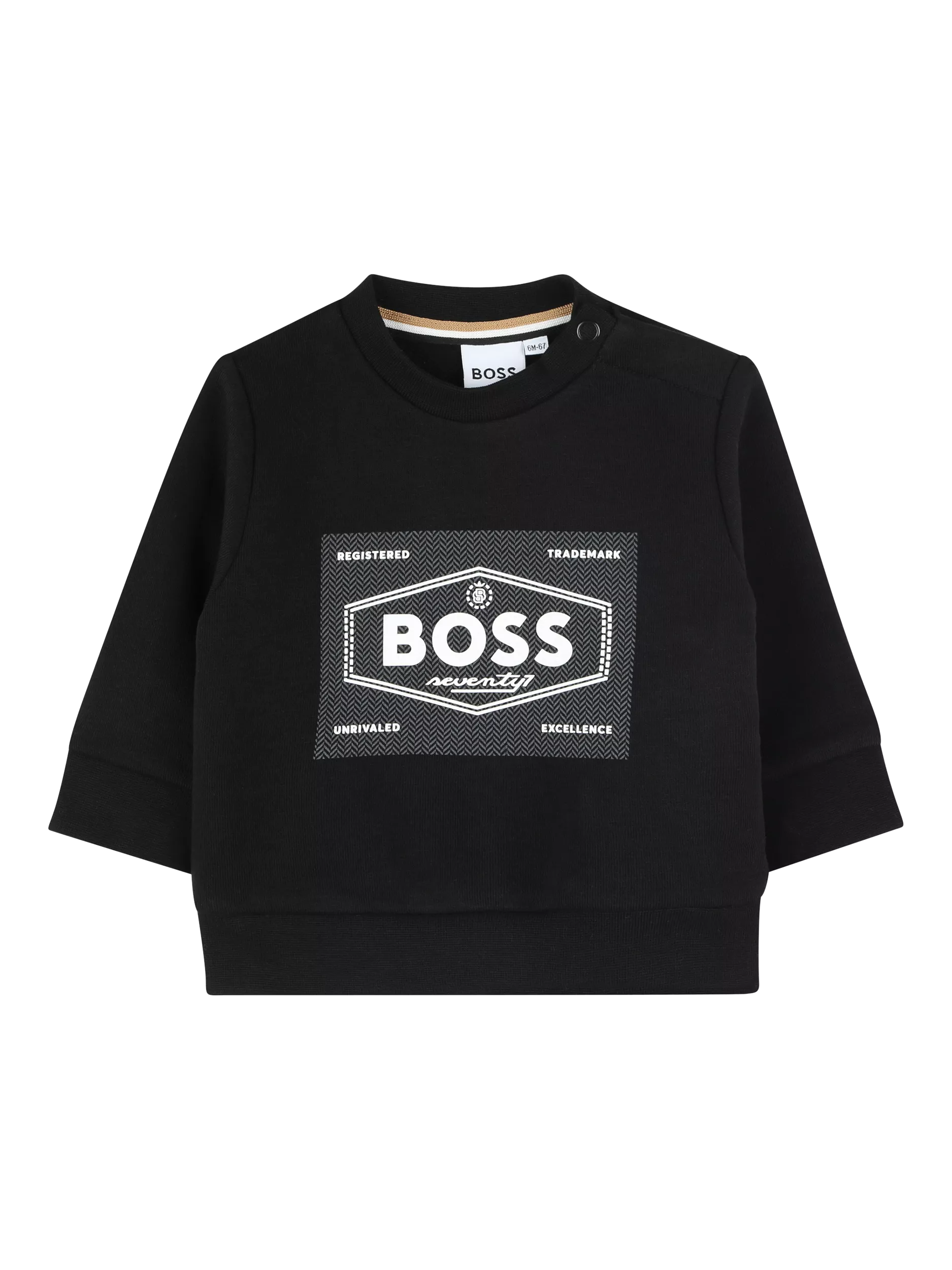 HUGO BOSS Baby Brushed Cotton Fleece Blend Sweatshirt