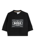 HUGO BOSS Baby Brushed Cotton Fleece Blend Sweatshirt