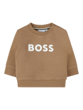 HUGO BOSS Baby Logo Sweatshirt, Cookie