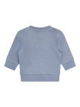 HUGO BOSS Baby Brushed Cotton Fleece Blend Sweatshirt, Medium Grey