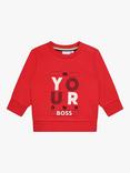 BOSS Baby Logo Sweatshirt, Red