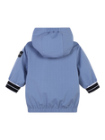 HUGO BOSS Baby Hooded Windbreaker Jacket, Medium Grey