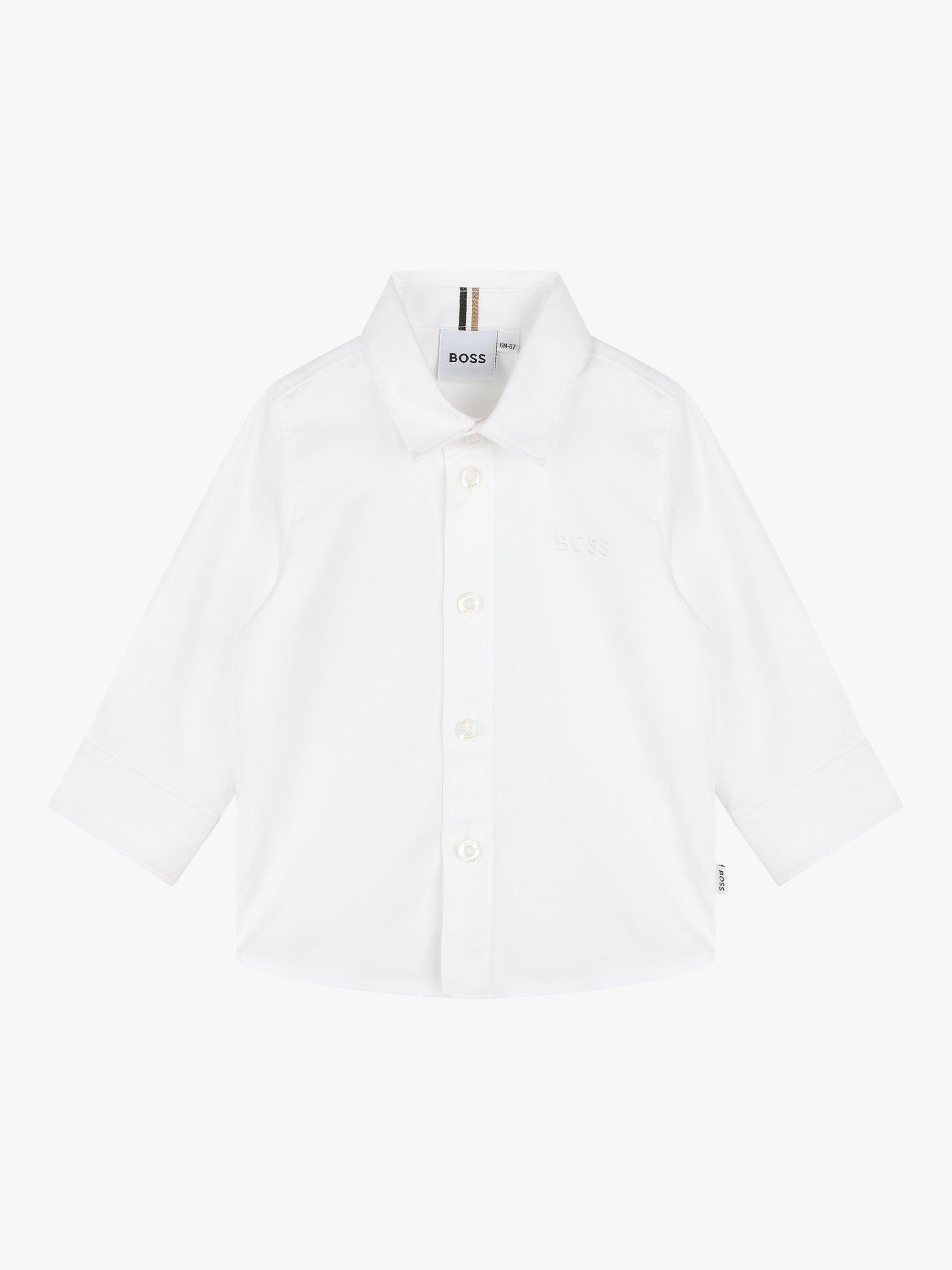 Product image 1 of 2, which shows HUGO BOSS Baby Cotton Shirt, White, 3 years