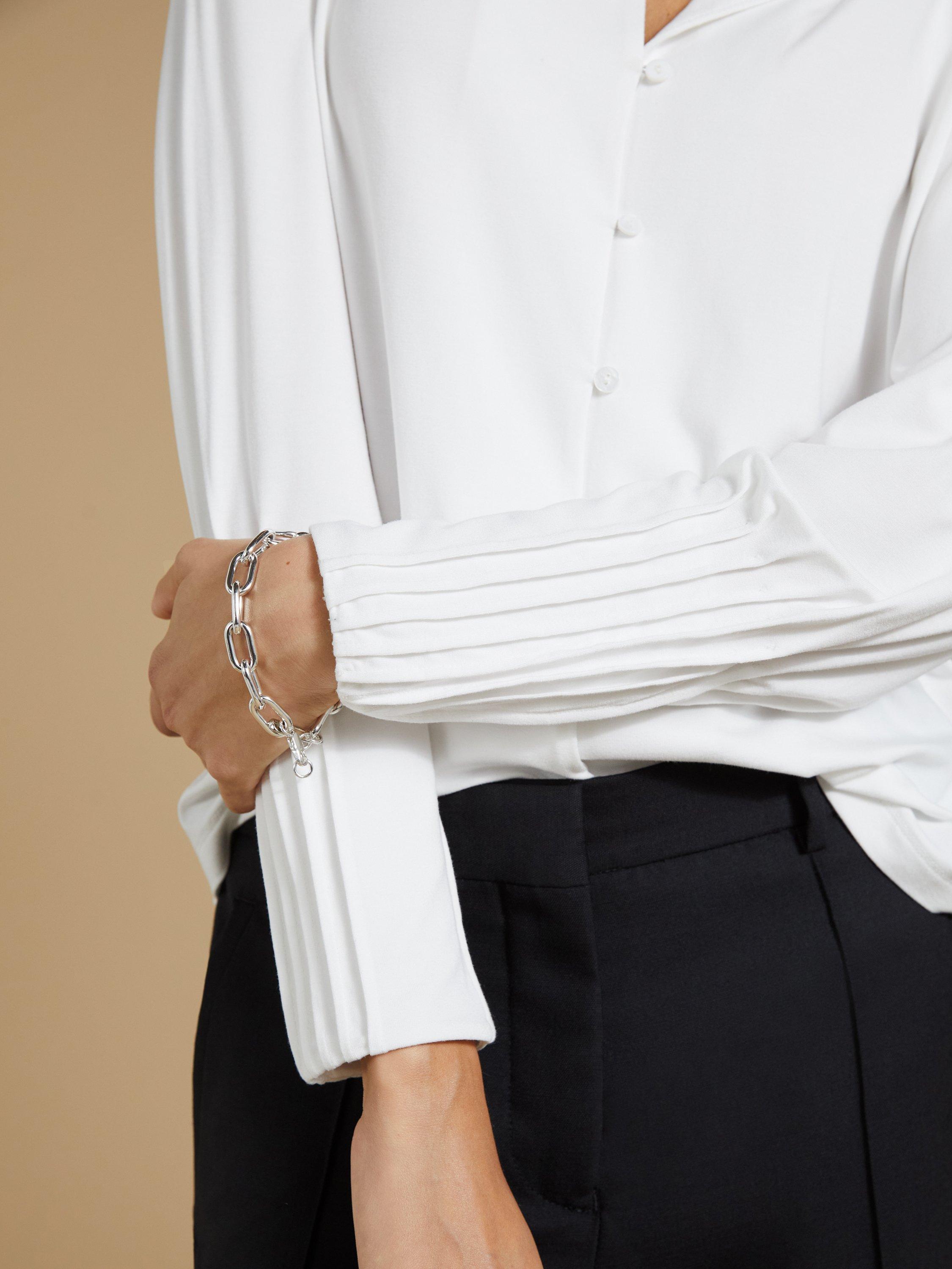 Product image 5 of 6, which shows Baukjen Caroline Jersey Long Sleeve Top, White, 8