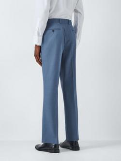 John Lewis Thurlow Regular Fit Sharkskin Wool Suit Trousers, Light Blue - view 2, Light Blue