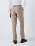 John Lewis Sholden Regular Fit Sharkskin Wool Suit Trousers, Neutral