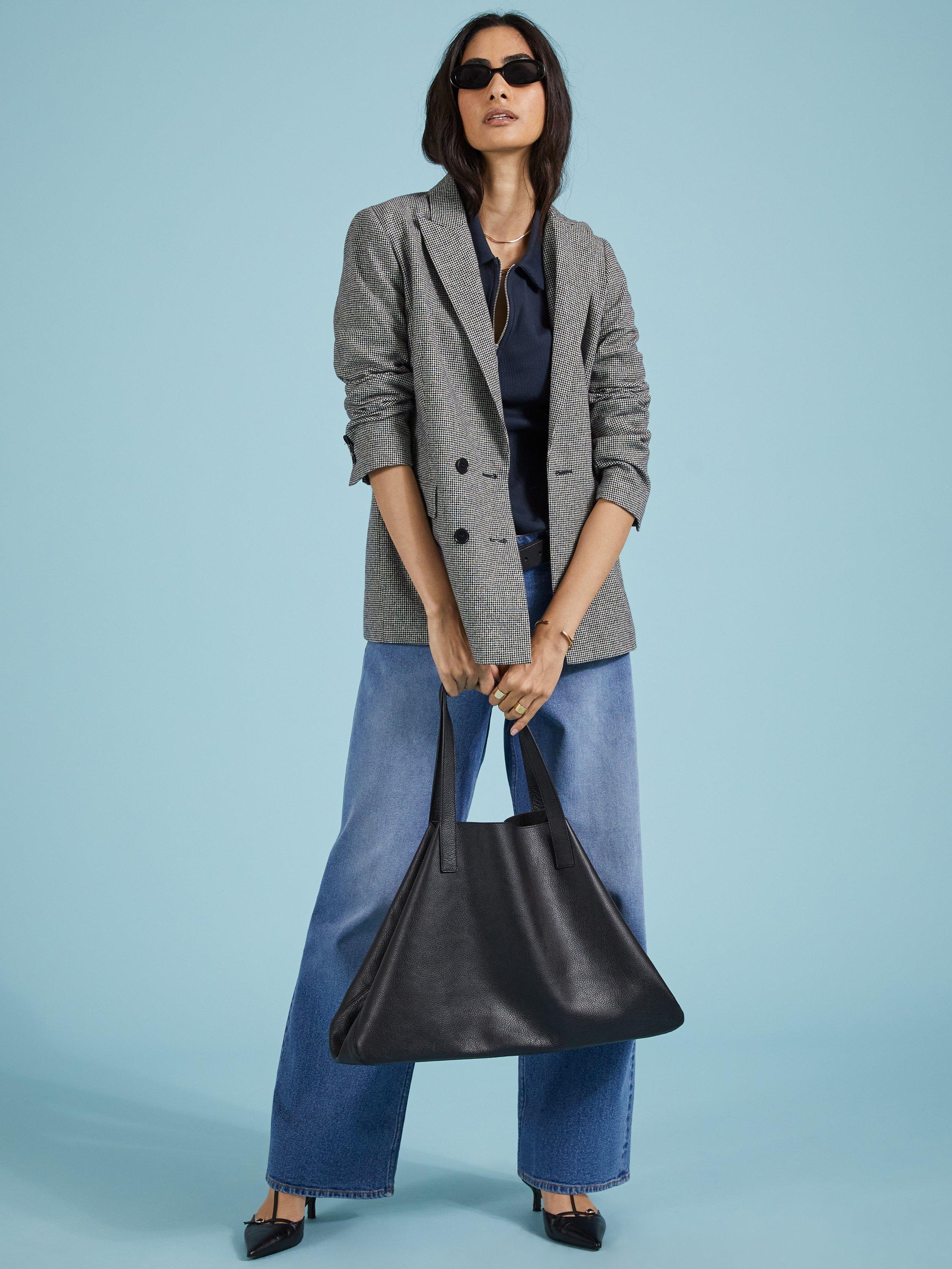Product image 3 of 5, which shows Baukjen Easy Zip Collar Organic Cotton Top, Classic Navy, 10