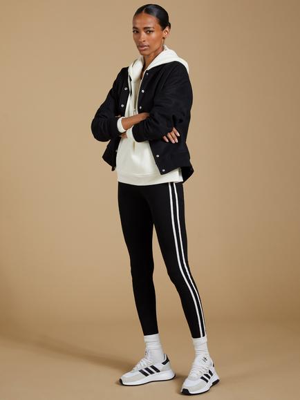 Baukjen Baxter Stripe Leggings, Caviar Black/White, Caviar Black/White