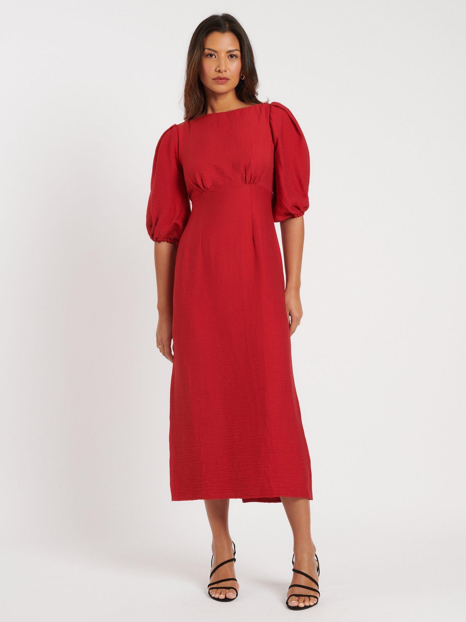 Nobody's Child Hannah Midaxi Dress, Red