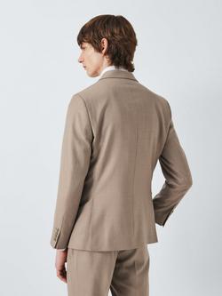 John Lewis Sholden Regular Fit Sharkskin Wool Suit Jacket, Neutral - view 2, Neutral