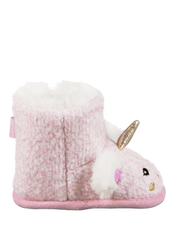 totes Kids' Bootie Slippers, Pink, Pink