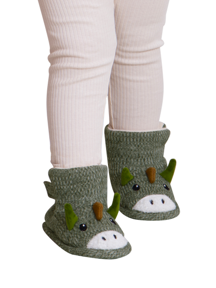 totes Kids' Bootie Slippers, Green - view 2, Green