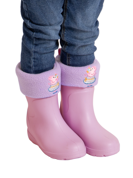 totes George Pig Wellington Boot Liner Socks - view 2, Peppa