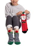 totes Kids' Christmas Slipper Socks, Multi