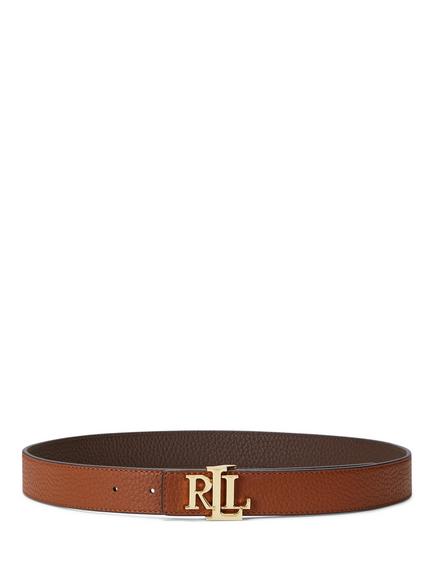 Lauren Ralph Lauren 30 Reversible Leather Belt, Tan/Dark Brown