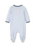 Timberland Baby Logo Onesie, Pale Blue