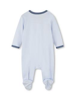 Timberland Baby Logo Onesie, Pale Blue - view 2, Pale Blue