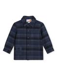 Timberland Baby Check Cotton Twill Shirt, Navy/Multi