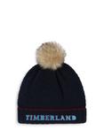 Timberland Baby Faux Fur Pom Pom Knitted Beanie