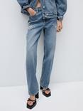 Mango Ashley Stars Jeans, Open Blue