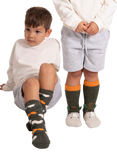 totes Kids' Dinosaur & Camouflage Slipper Socks, Pack of 2, Multi