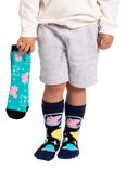 totes Kids' George Pig Slipper Socks, Pack of 2
