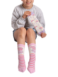 totes Kids' Peppa Pig Slipper Socks, Pack of 2