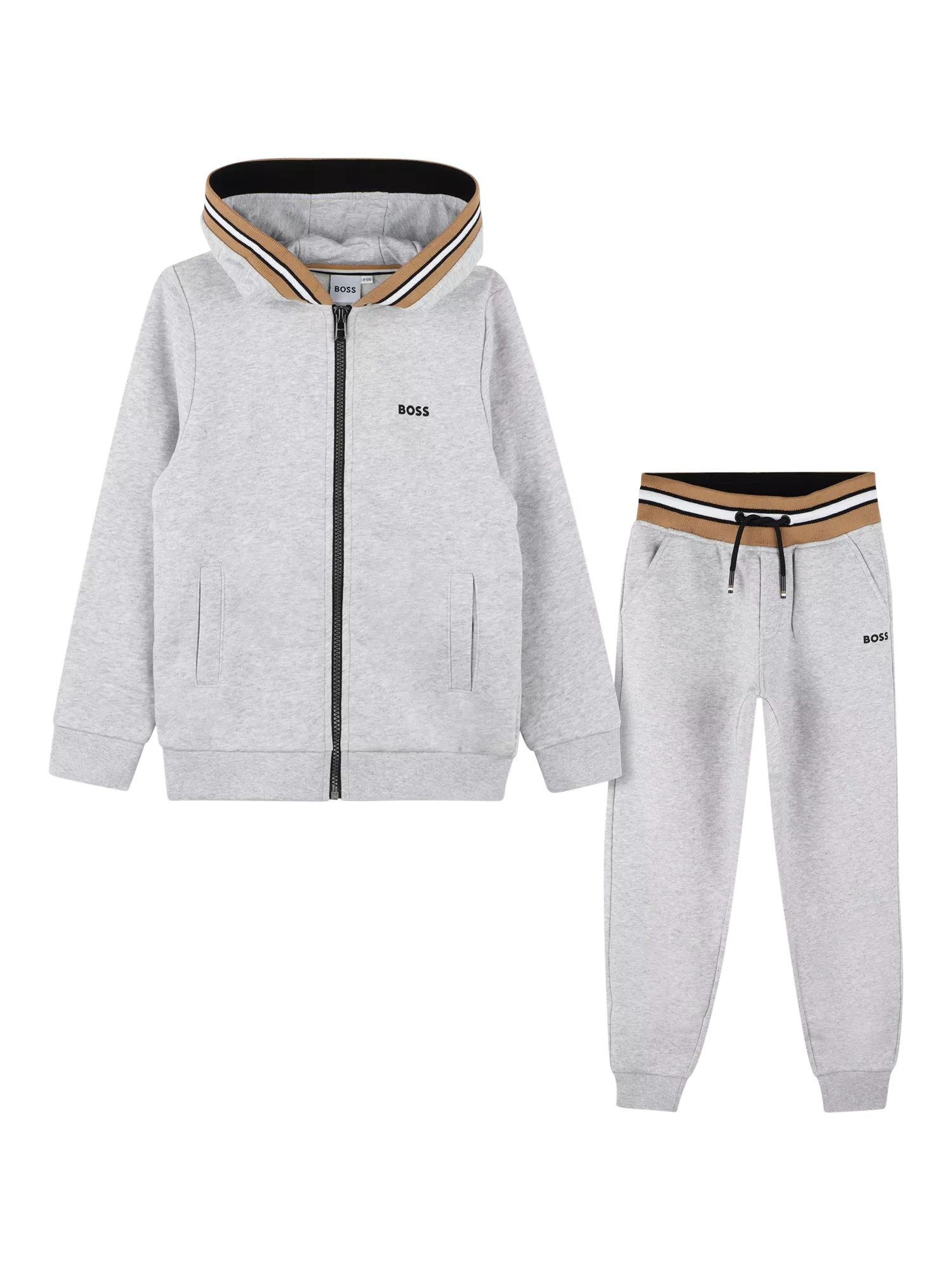 HUGO BOSS Kids Hoodie Joggers Set Grey