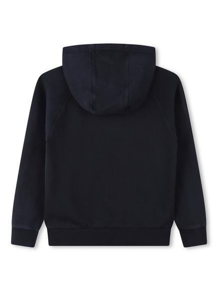 Timberland Kids' Logo Zipped Hoodie, Dark Navy - view 2, Dark Navy