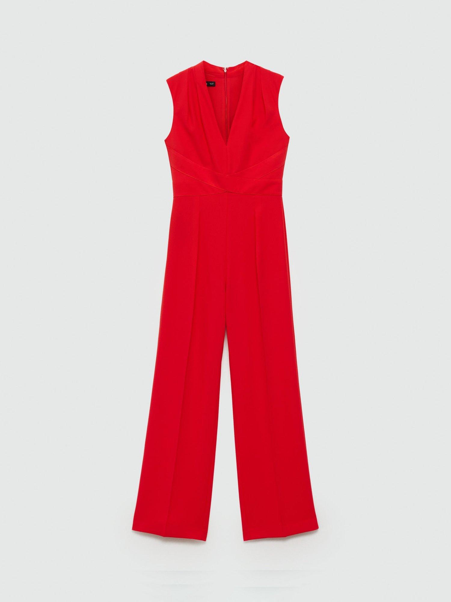 Zhennymph Asha Hooded outlet Jumpsuit Red M/L