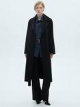 Mango Batin Wool Blend Belted Wrap Coat