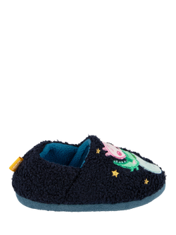 totes Novelty George Pig Slippers, Navy/Multi, Navy/Multi