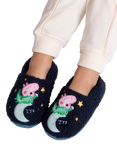 totes Novelty George Pig Slippers, Navy/Multi