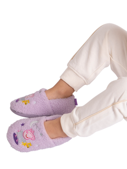 totes Kids' Peppa Pig Novelty Slippers, Lilac - view 2, Lilac