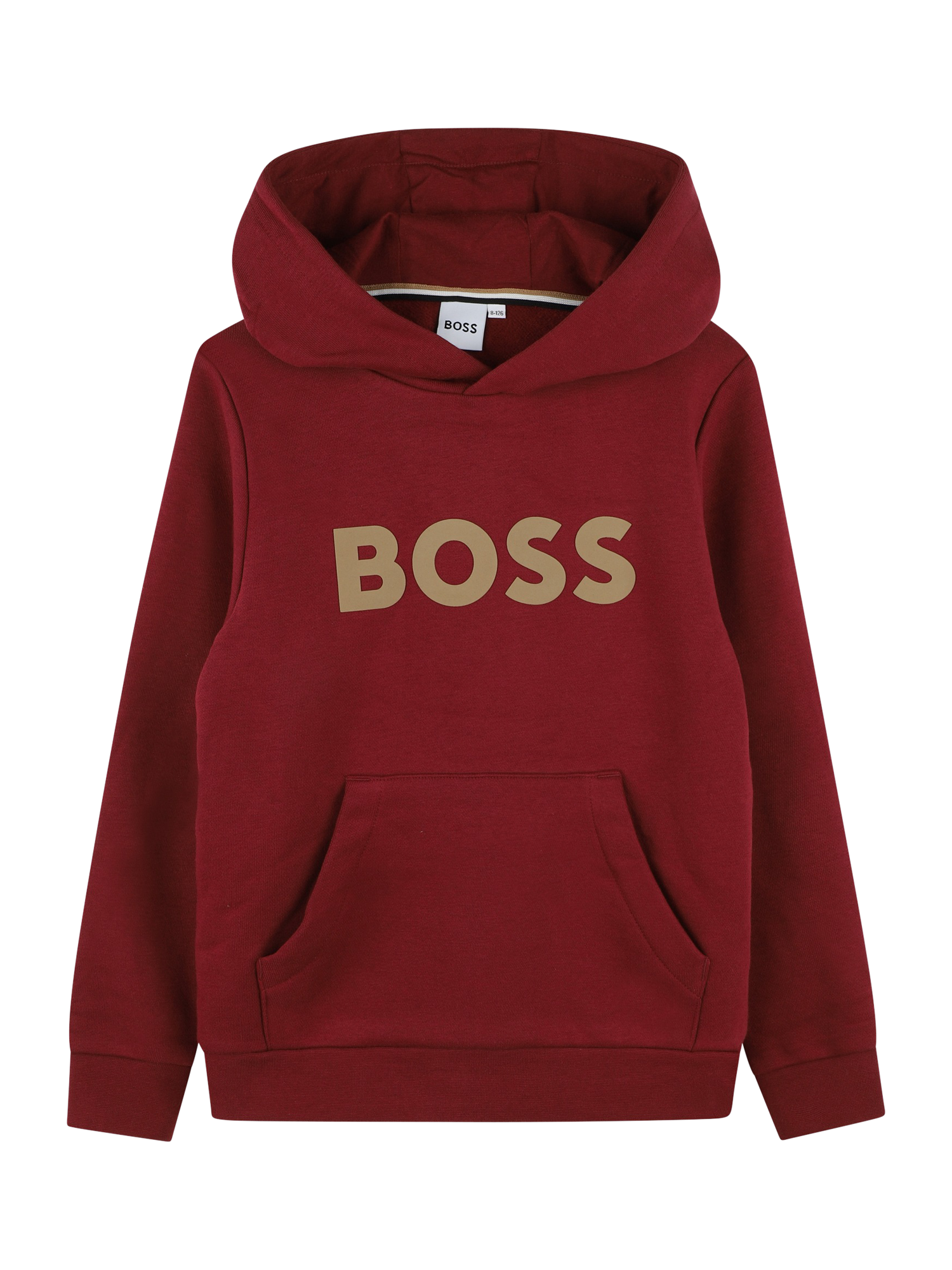 HUGO BOSS Kids' Logo Hoodie, Crimson