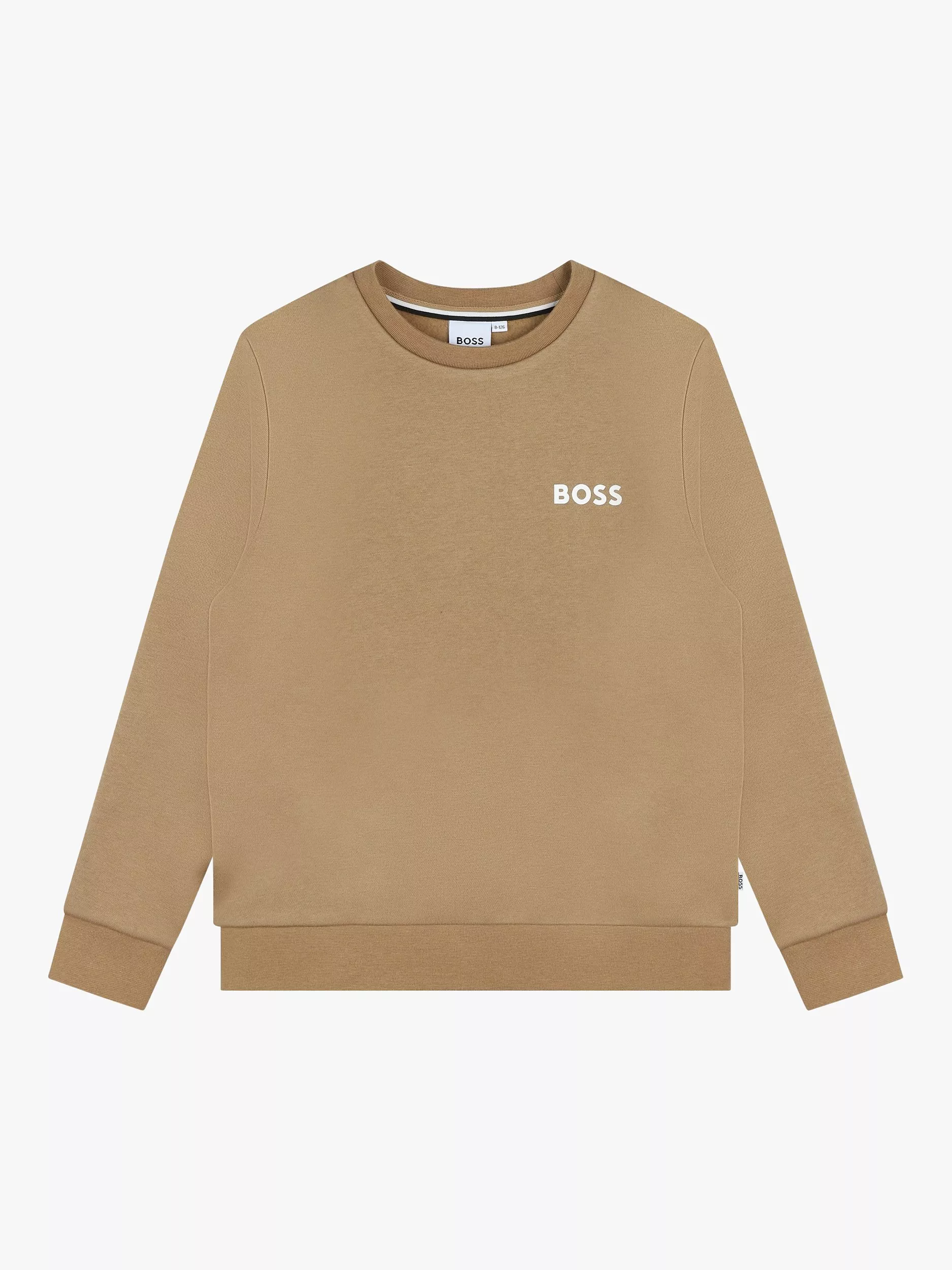 HUGO BOSS Kids' Logo Sweatshirt, Cookie