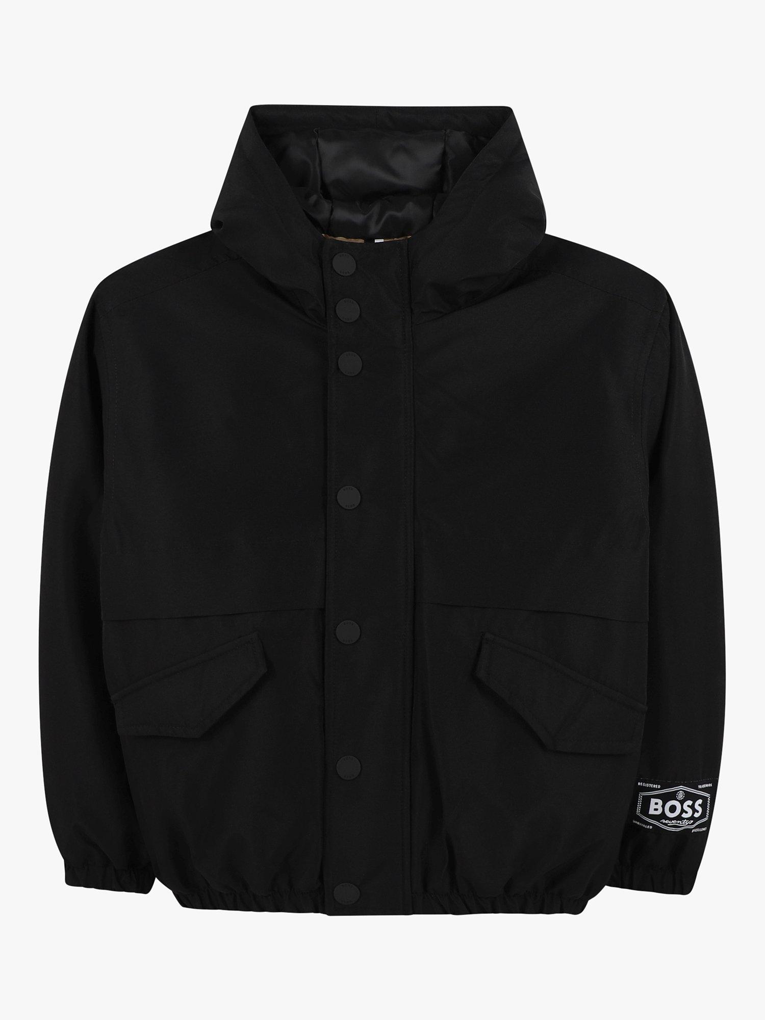 HUGO BOSS BOSS Kids' Hooded Jacket, Black