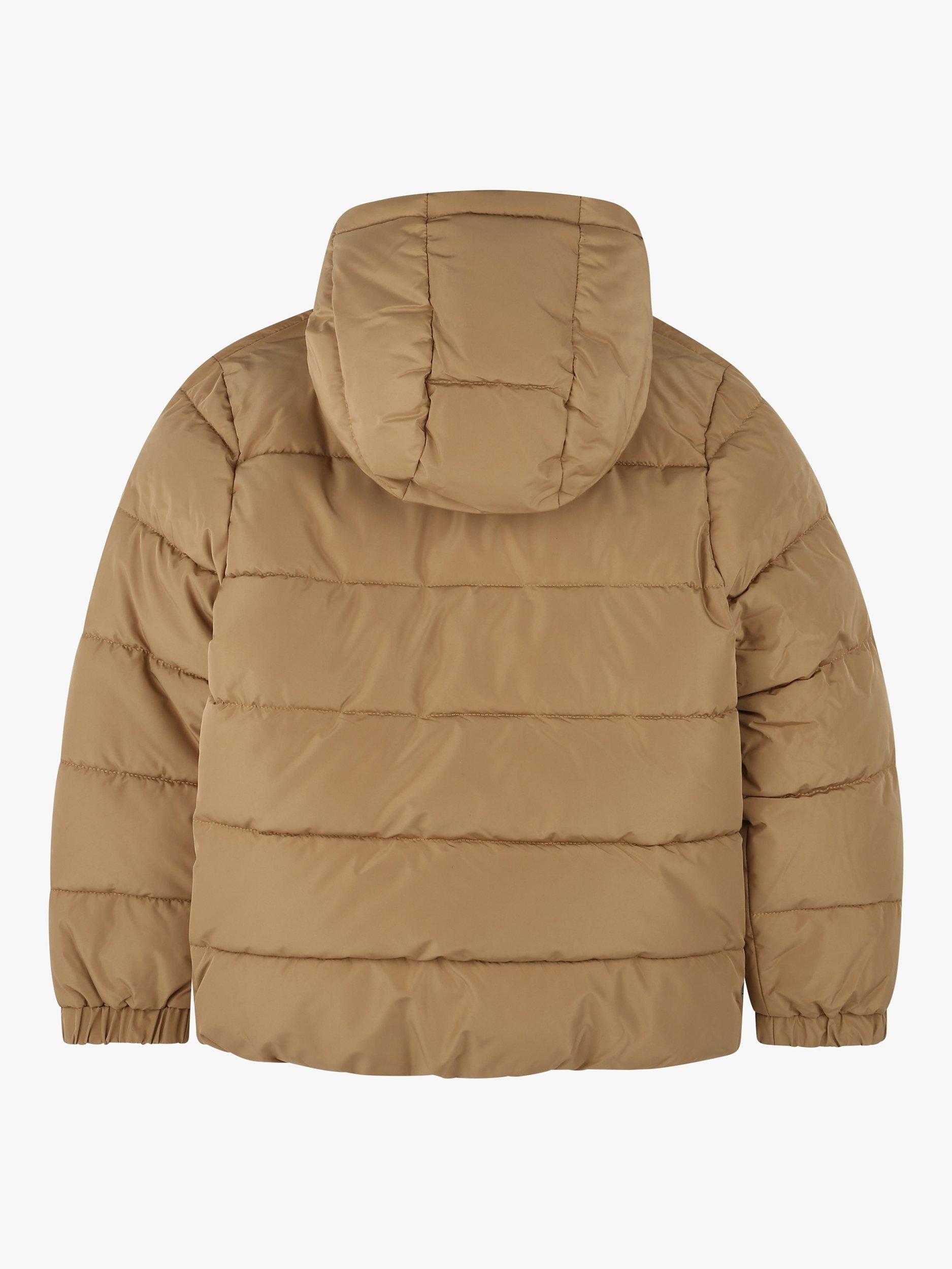 Product image 2 of 2, which shows HUGO BOSS Kids' Hooded Puffer Jacket, Cookie, 10 years