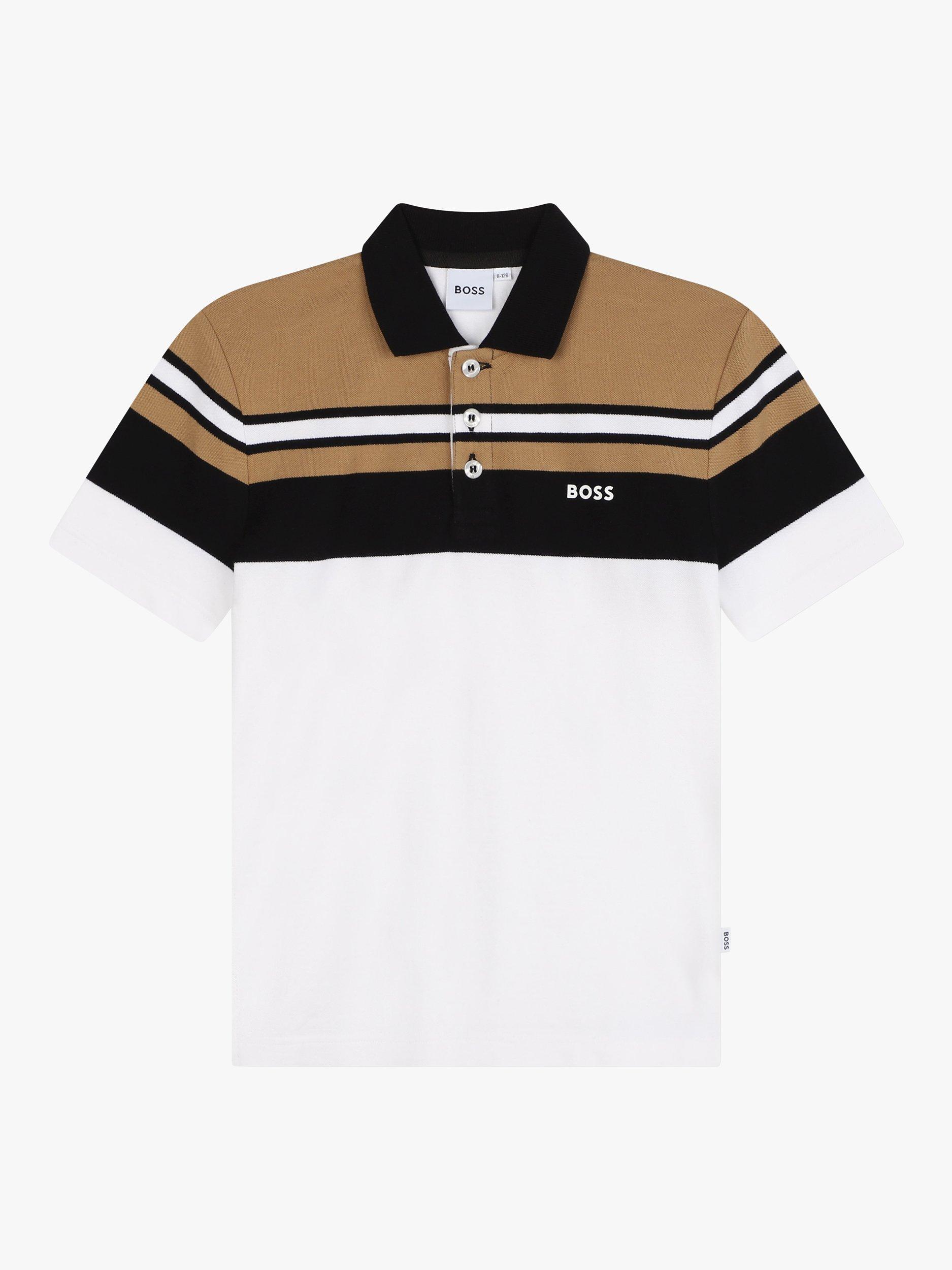 HUGO BOSS Kids' Short Sleeve Polo Shirt, White